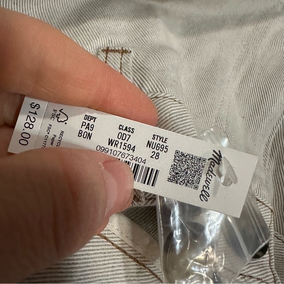 Madewell bone The Dean Easy Straight Pant - Picture 7 of 7